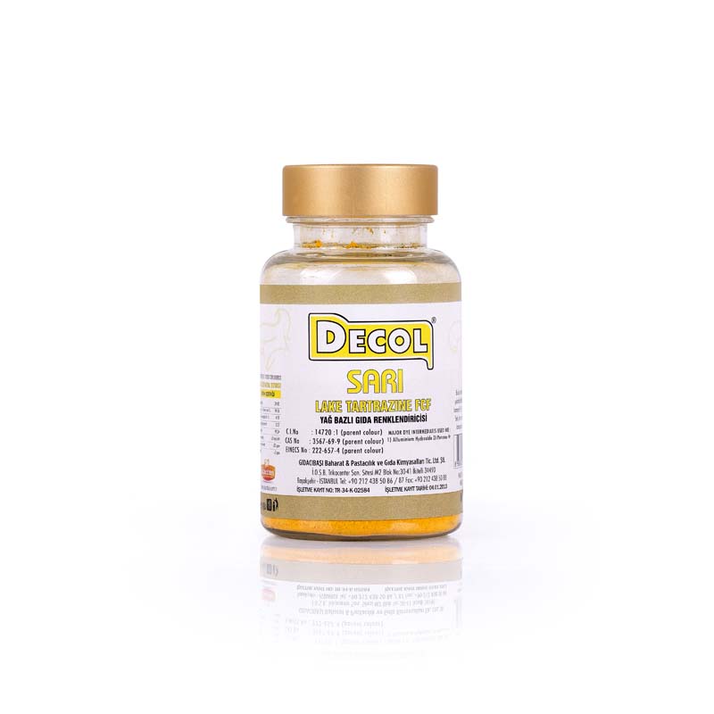 GIDA BOYASI TOZ SARI YAĞ BAZLI DECOL 25gr