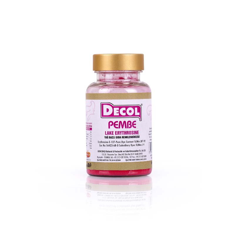 GIDA BOYASI TOZ PEMBE YAĞ BAZLI DECOL 25gr