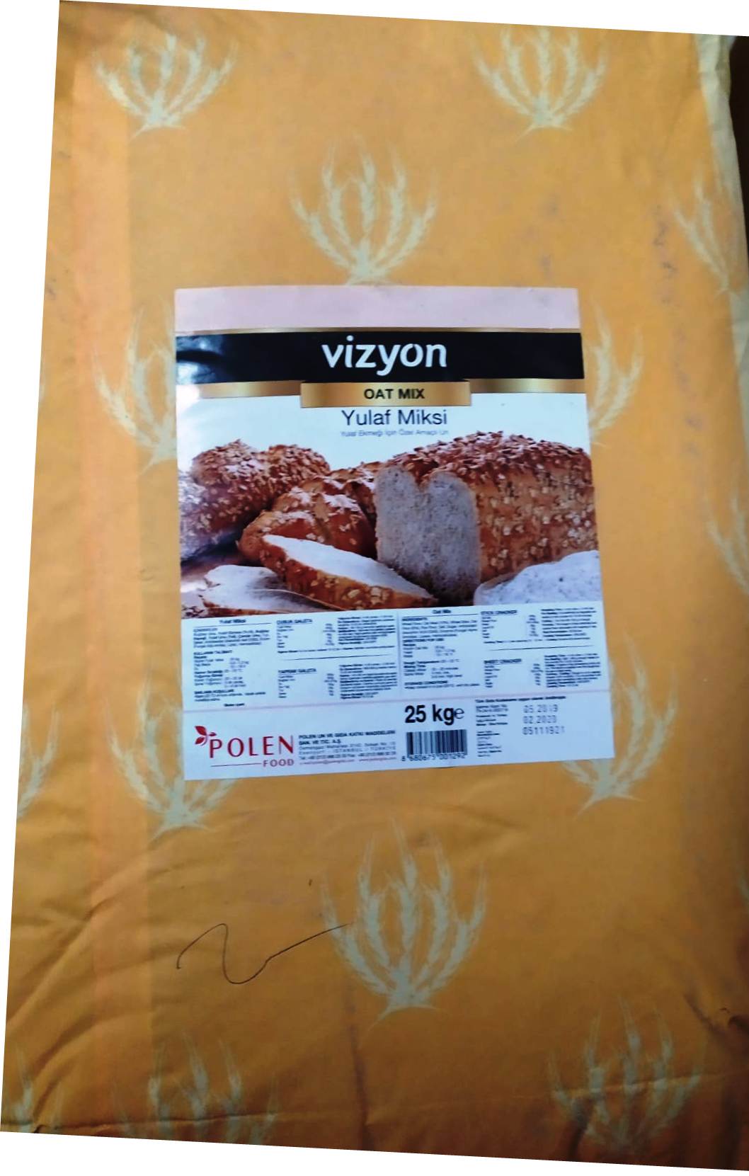 VİZYON YULAF EZMESİ 5KG